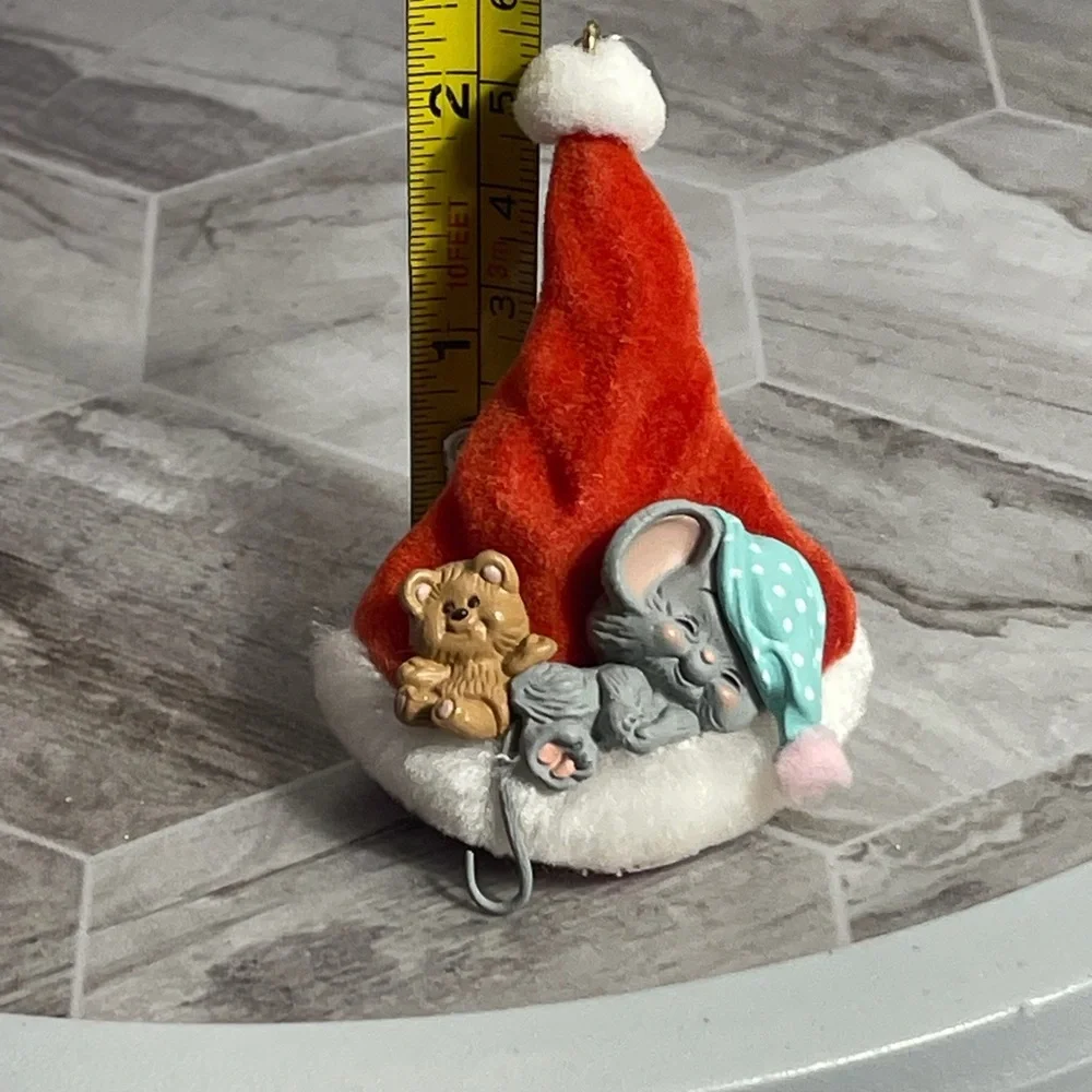 Vintage 1987 Hallmark Keepsake Night Before Christmas Mouse Ornament - Picture 9 of 11